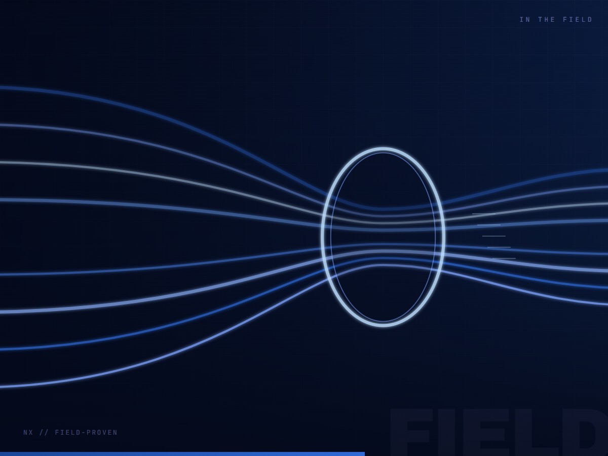 Bundled data-comm cabling drawn through a conduit sleeve — NETWORX field-proven cabling