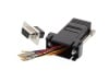 Picture of DB9 Female to RJ45 Serial Modular Adapter Kit - Black