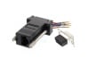 Picture of DB9 Female to RJ45 Serial Modular Adapter Kit - Black