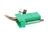 Picture of DB9 Female to RJ45 Modular Adapter Kit, Green