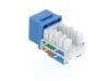 Picture of CAT5e Keystone Jack 90 Degree 110 UTP - Blue