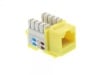 Picture of CAT5e Keystone Jack 90 Degree 110 UTP - Yellow
