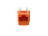 Picture of CAT6 Keystone Jack 90 Degree 110 UTP - Orange