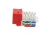 Picture of CAT6 Keystone Jack 90 Degree 110 UTP - Red