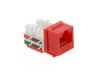 Picture of CAT6 Keystone Jack 90 Degree 110 UTP - Red