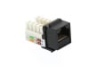 Picture of CAT6 SpeedTerm Keystone Jack 90 Degree 110 UTP - Black
