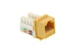 Picture of CAT6 SpeedTerm Keystone Jack 90 Degree 110 UTP - Yellow