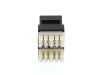 Picture of CAT6 SpeedTerm Keystone Jack 180 Degree 110 UTP - Black