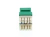 Picture of CAT6 SpeedTerm Keystone Jack 180 Degree 110 UTP - Green