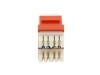 Picture of CAT6 SpeedTerm Keystone Jack 180 Degree 110 UTP - Orange