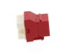Picture of CAT6 SpeedTerm Keystone Jack 180 Degree 110 UTP - Red