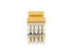 Picture of CAT6 SpeedTerm Keystone Jack 180 Degree 110 UTP - Yellow