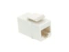 Picture of RJ45 Cat6 Keystone Jack - Pass Through Panel Mount - White