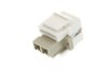 Picture of Fiber Optic Keystone Coupler - LC to LC Multimode Duplex - White