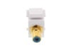 Picture of Feed Through Keystone Jack - RCA (Component / Composite) - White - Color Coded Blue