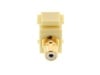 Picture of Feed Through Keystone Jack - RCA (Component / Composite) - Ivory - Color Coded White