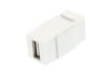 Picture of USB 2.0 A Female to A Female Keystone Coupler - White
