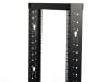 Picture of 2-Post Open Frame Network Relay Rack - 25U, M6 Cage Nut Rails