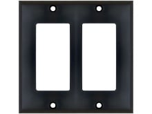 Picture of Dual Gang Decorex Wall Plate - Black