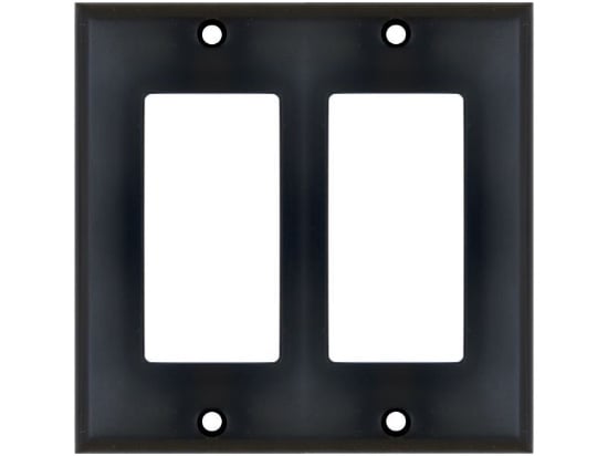 Picture of Dual Gang Decorex Wall Plate - Black
