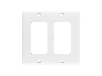 Picture of Dual Gang Decorex Wall Plate - White