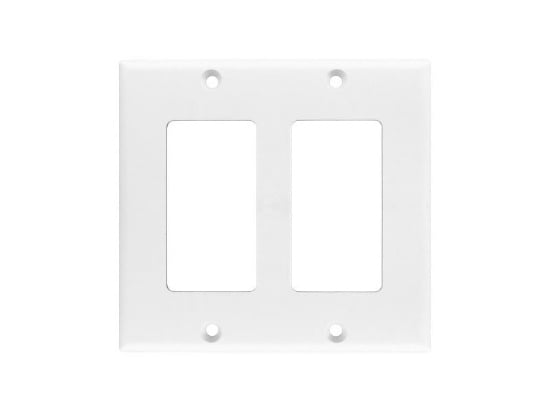 Picture of Dual Gang Decorex Wall Plate - White