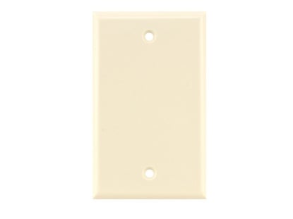 Picture of Blank Keystone Faceplate - Single Gang - Almond