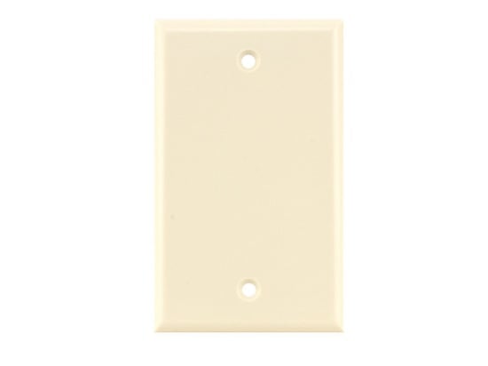 Picture of Blank Keystone Faceplate - Single Gang - Almond