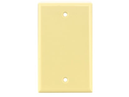 Picture of Blank Keystone Faceplate - Single Gang - Ivory
