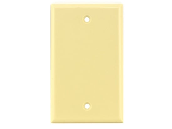 Picture of Blank Keystone Faceplate - Single Gang - Ivory