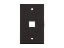Picture of 1 Port Keystone Faceplate - Single Gang - Black