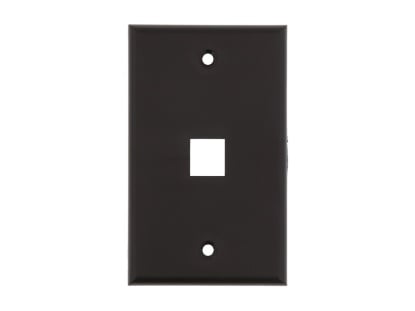 Picture of 1 Port Keystone Faceplate - Single Gang - Black