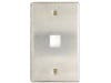 Picture of 1 Port Stainless Steel Keystone Faceplate