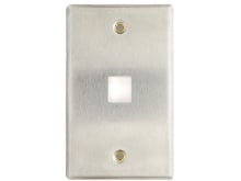Picture of 1 Port Stainless Steel Keystone Faceplate