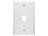Picture of 1 Port Keystone Faceplate - Single Gang - White