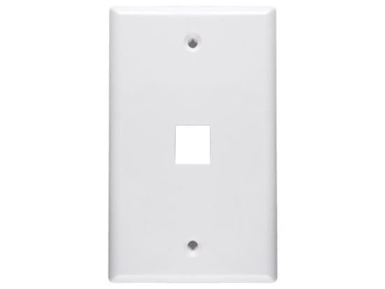 Picture of 1 Port Keystone Faceplate - Single Gang - White