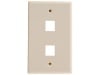Picture of 2 Port Keystone Faceplate - Single Gang - Ivory