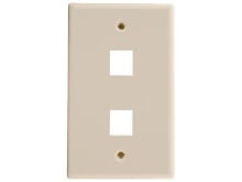 Picture of 2 Port Keystone Faceplate - Single Gang - Ivory