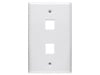 Picture of 2 Port Keystone Faceplate - Single Gang - White