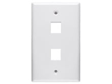 Picture of 2 Port Keystone Faceplate - Single Gang - White