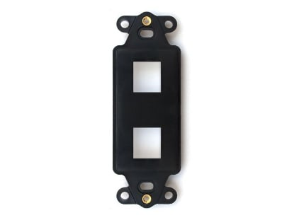 Picture of 2 Port Decorex Face Plate Insert - Black