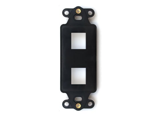 Picture of 2 Port Decorex Face Plate Insert - Black