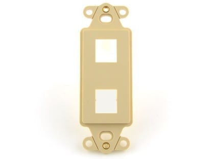Picture of 2 Port Decorex Face Plate Insert - Ivory