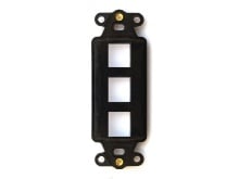 Picture of 3 Port Decorex Face Plate Insert - Black
