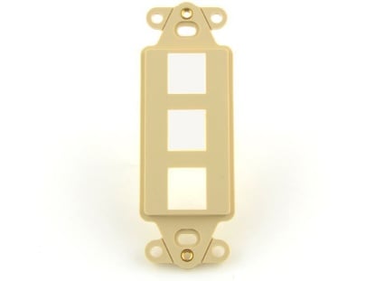 Picture of 3 Port Decorex Face Plate Insert - Ivory