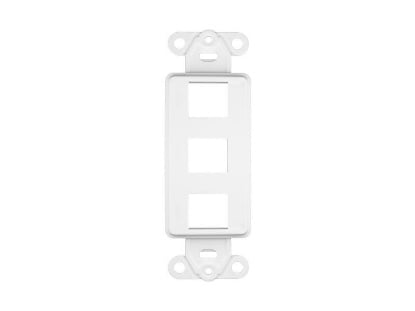 Picture of 3 Port Decorex Face Plate Insert - White
