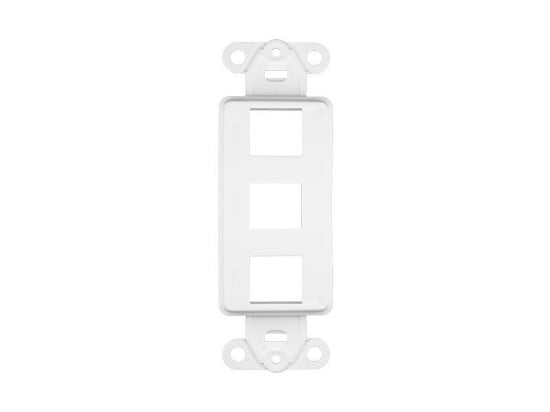 Picture of 3 Port Decorex Face Plate Insert - White