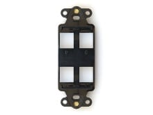 Picture of 4 Port Decorex Face Plate Insert - Black