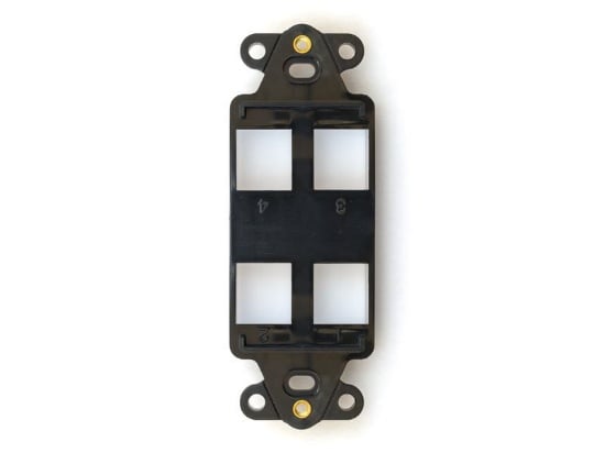Picture of 4 Port Decorex Face Plate Insert - Black