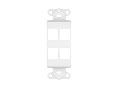 Picture of 4 Port Decorex Face Plate Insert - White